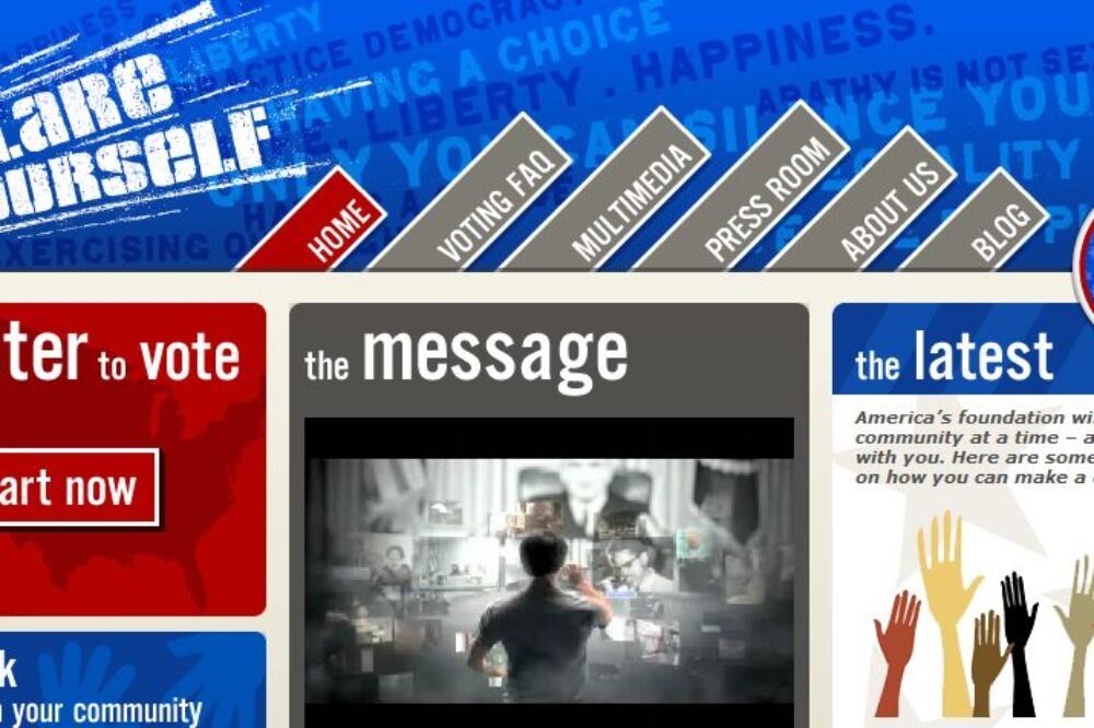 Declare Yourself - Website Screenshot